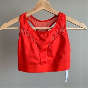 Victoria’s Secret Sports Bra Red Mesh